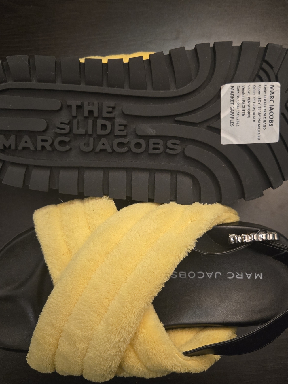 Marc Jacobs The Slide Terry Cloth Plataform Sandals